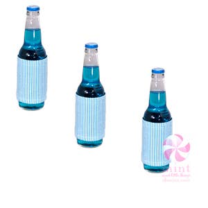 Aqua Seersucker Can Jacket (3 pk)