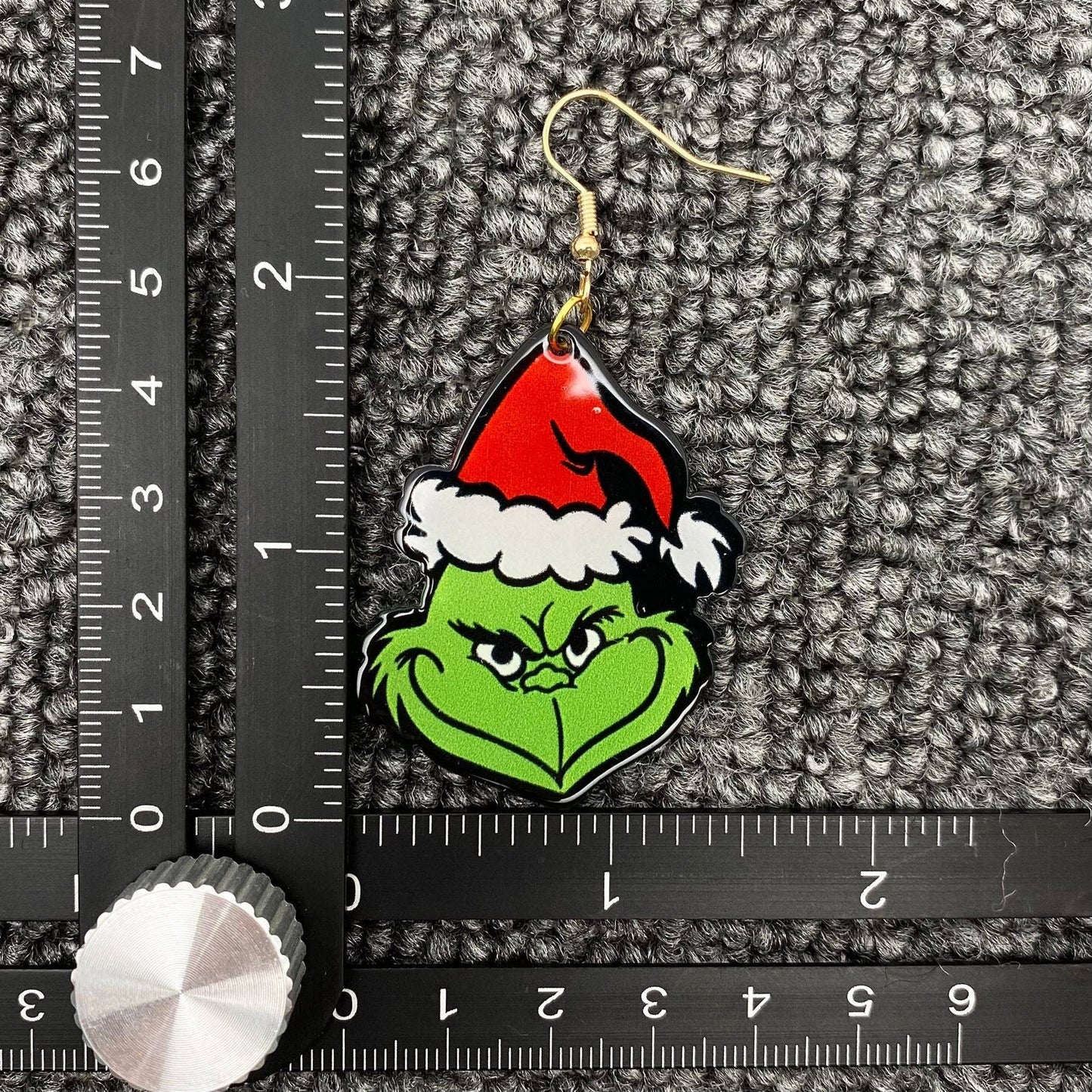Christmas Jewelry Grinch Wear Christmas Hat Dangle Earrings