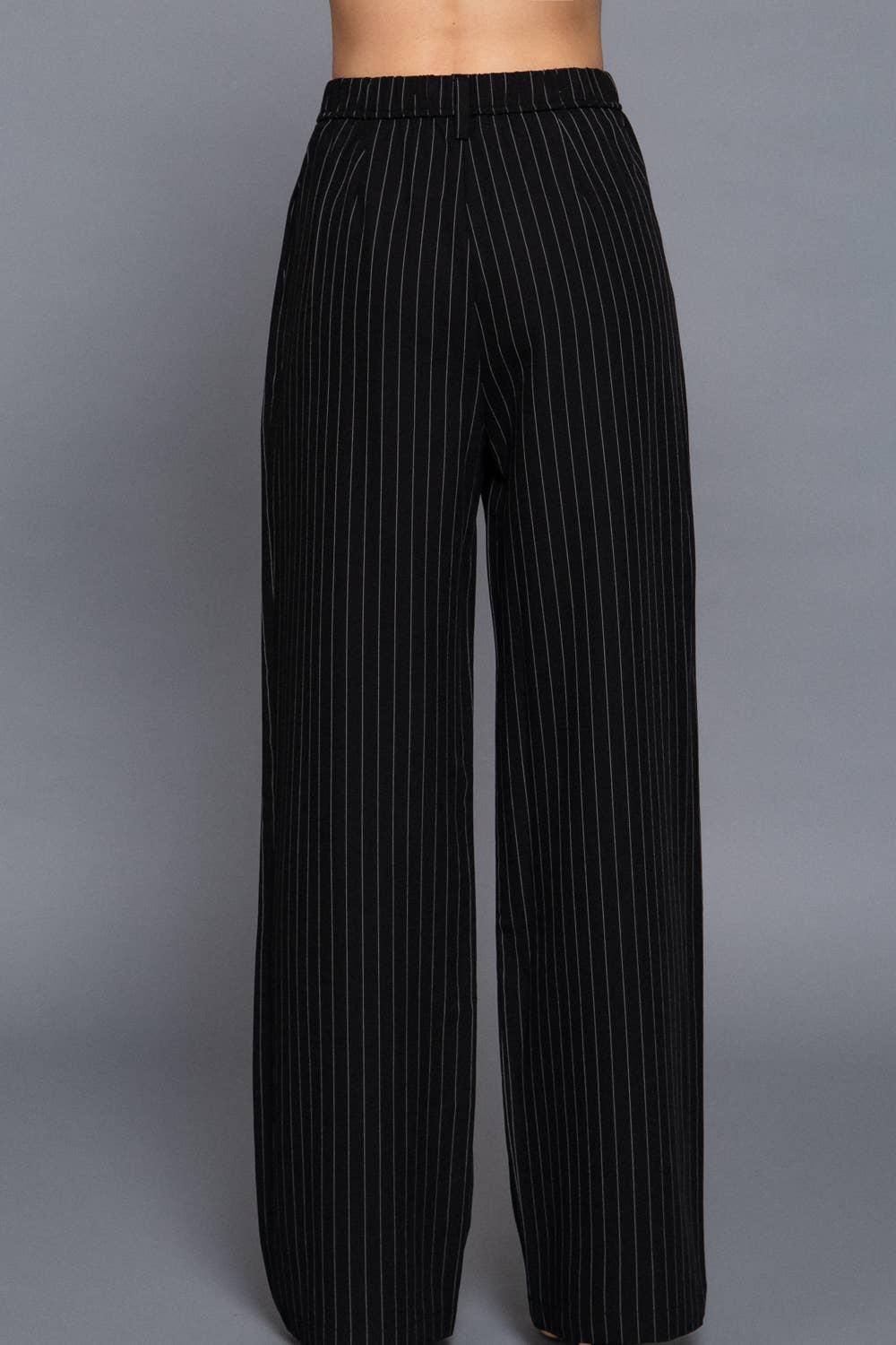 Pin Stripe Woven Straight Pants