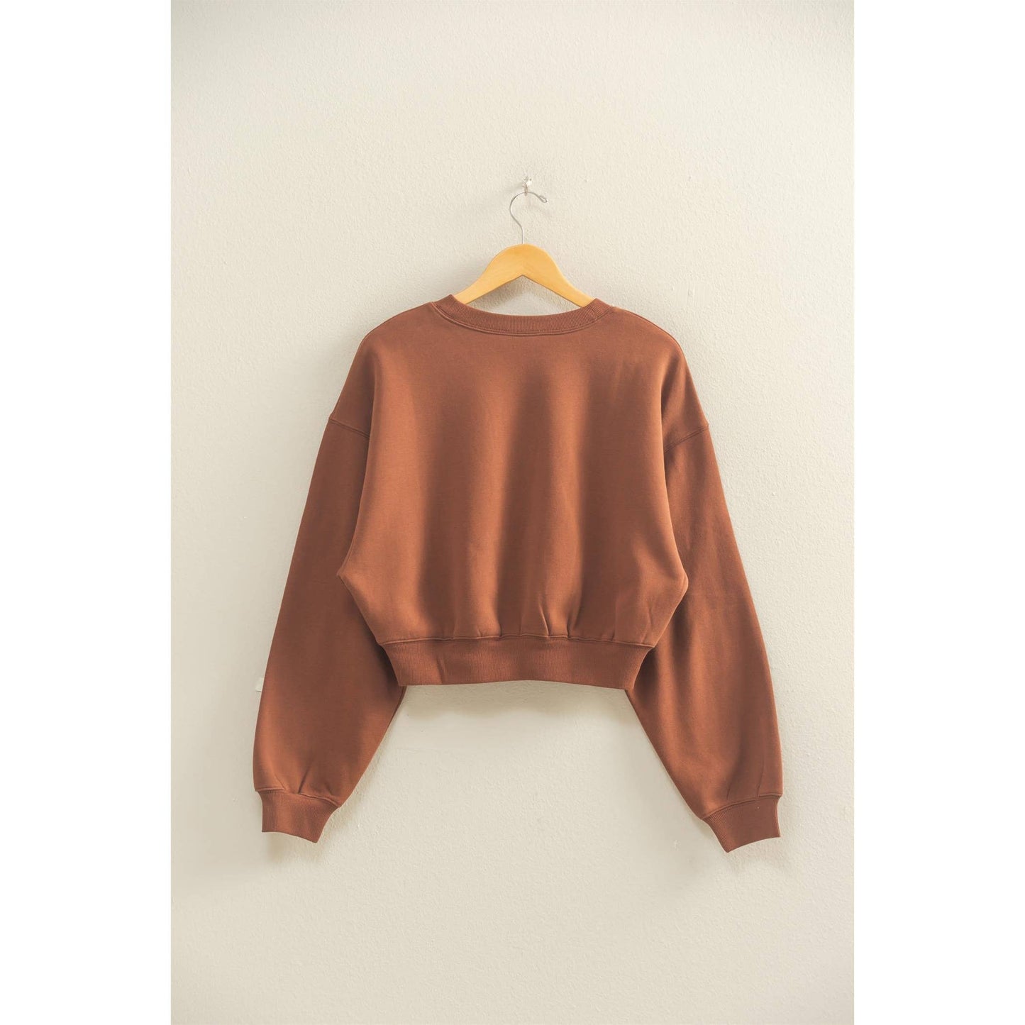 Everyday Long Sleeve Cropped Sweatshirt