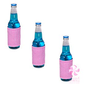 Hot Pink Gingham Can Jacket (3 pk) | Mint