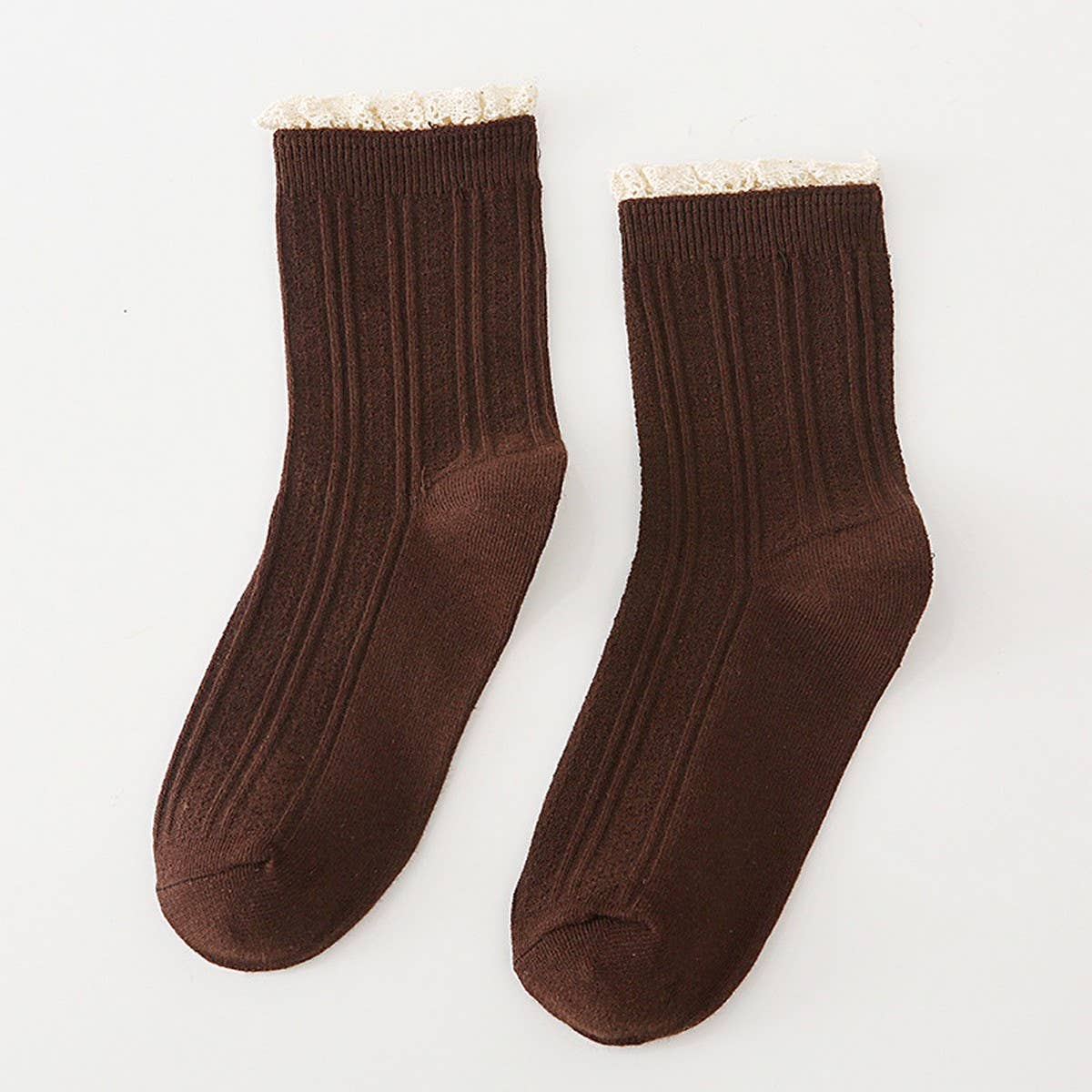 Ruffle detail mid socks