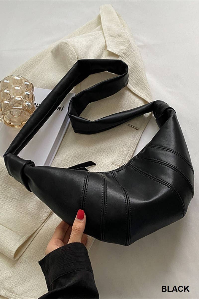 ", Crossbody Lightweight Half moon Bag
