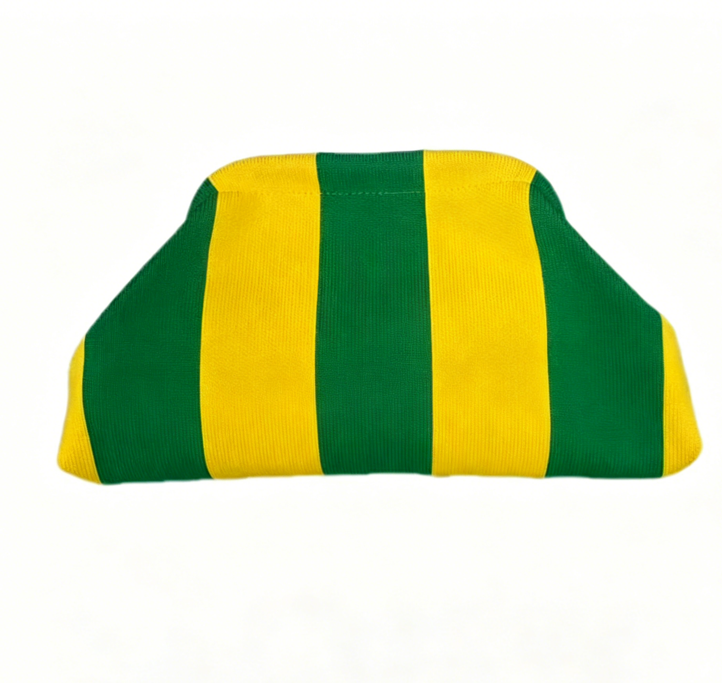Stripe Knit Cosmetic Bag Beach Knit Clutch Pouch