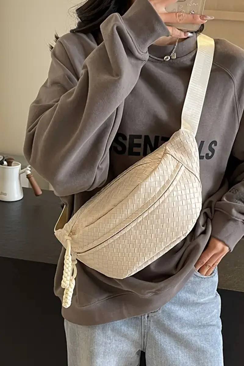", Crossbody Lightweight Half moon Bag