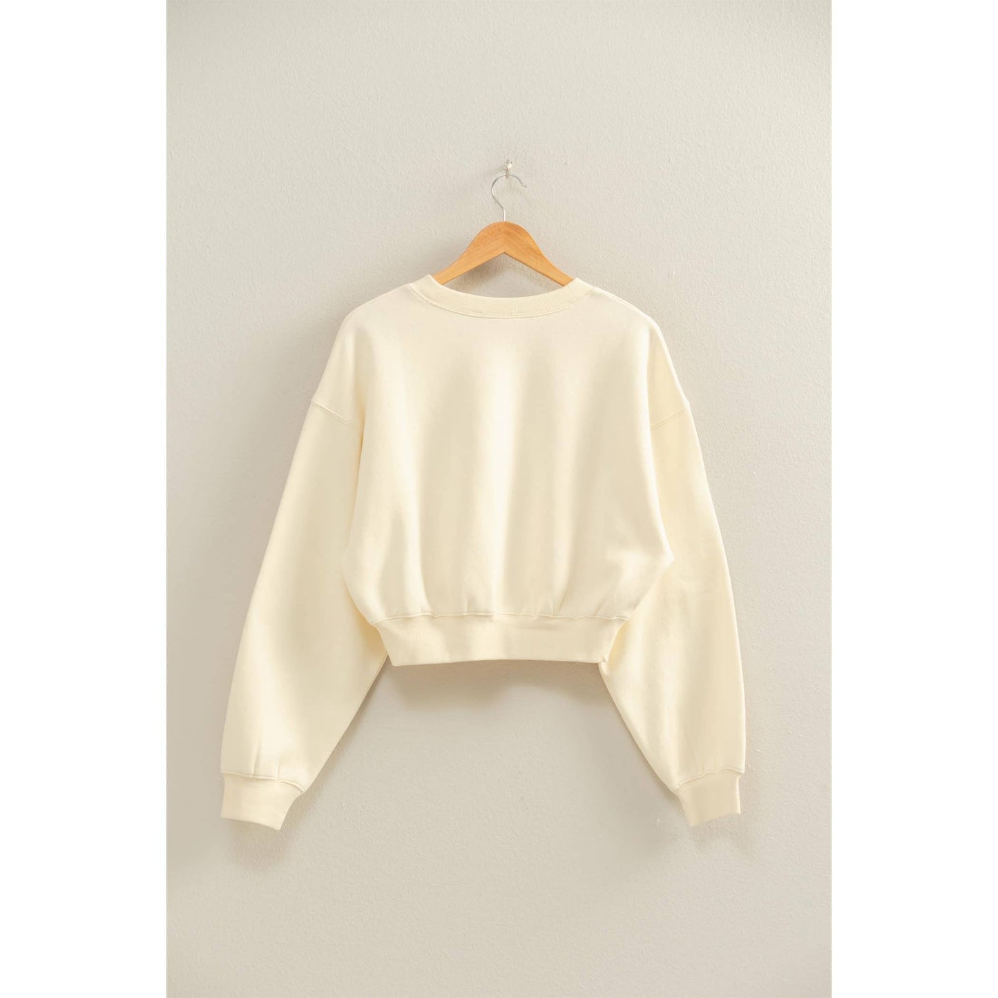 Everyday Long Sleeve Cropped Sweatshirt