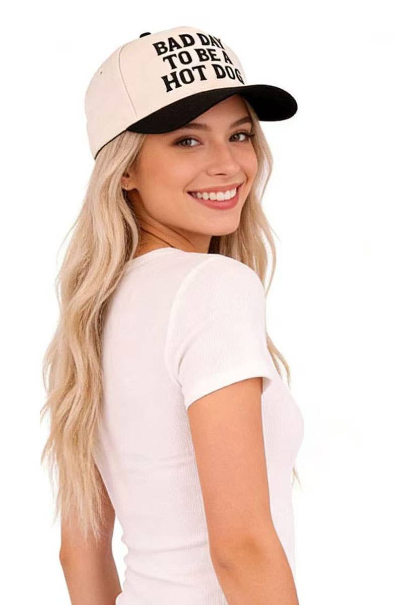 Bad Day To Be A Hot Dog Two Tone Cotton Hat