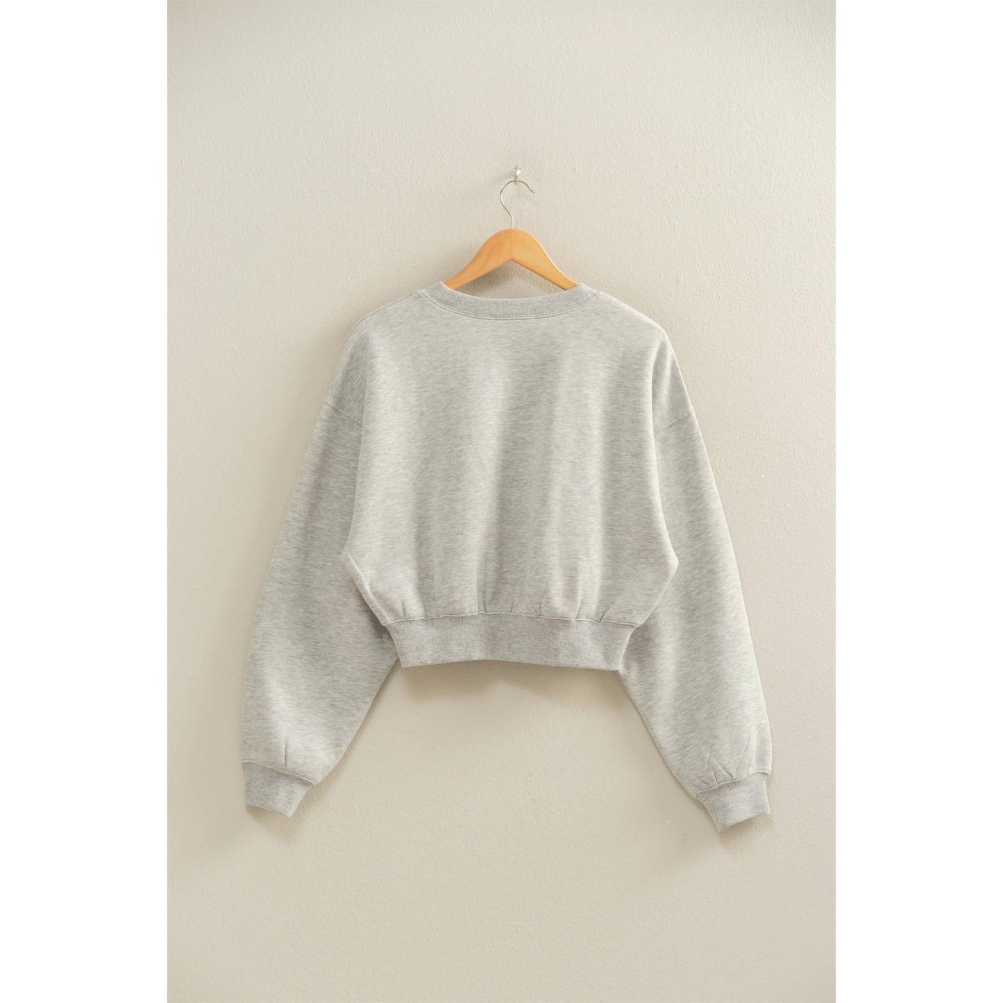 Everyday Long Sleeve Cropped Sweatshirt