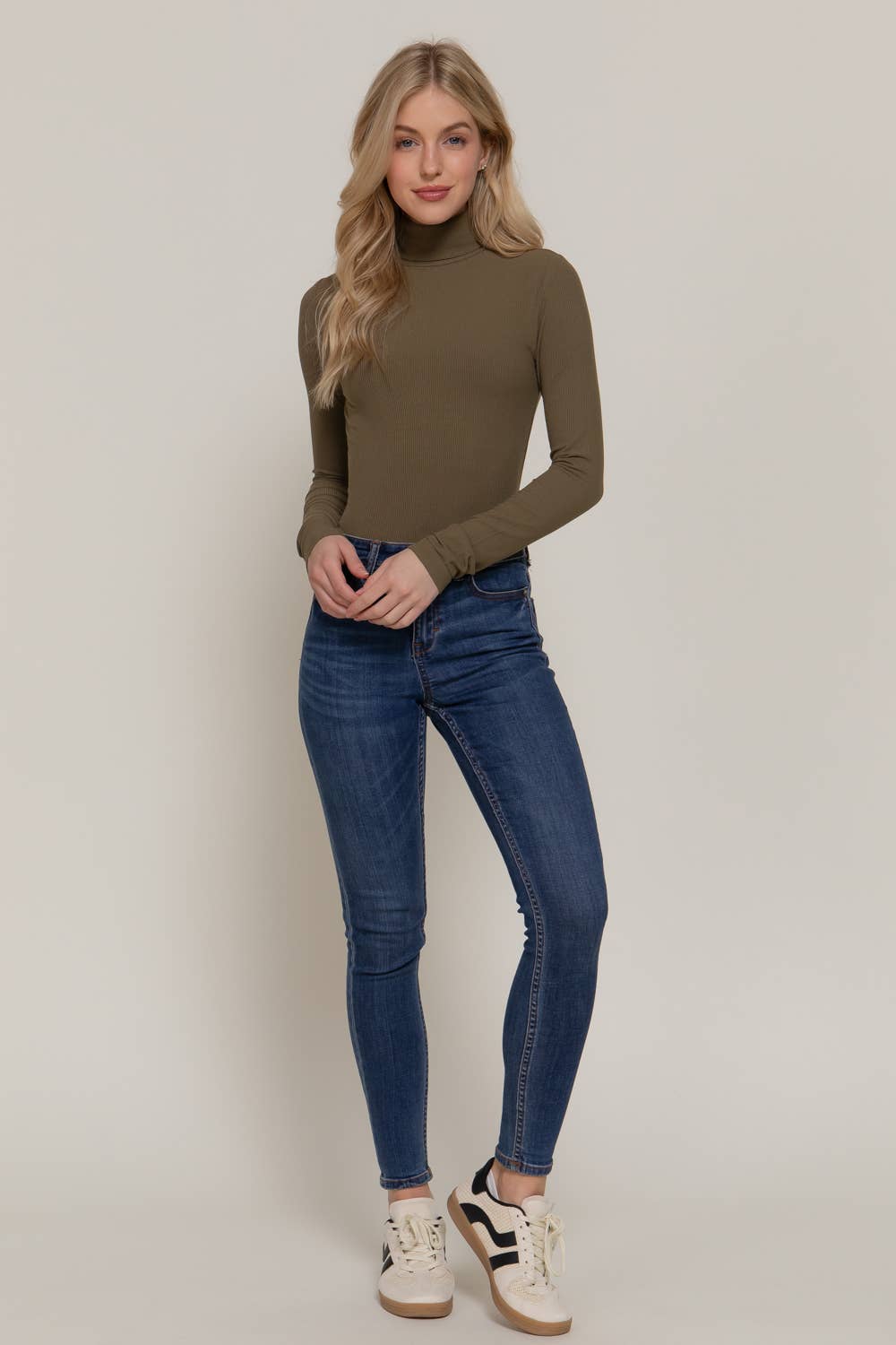 Long Sleeve Turtle Neck Bodysuit
