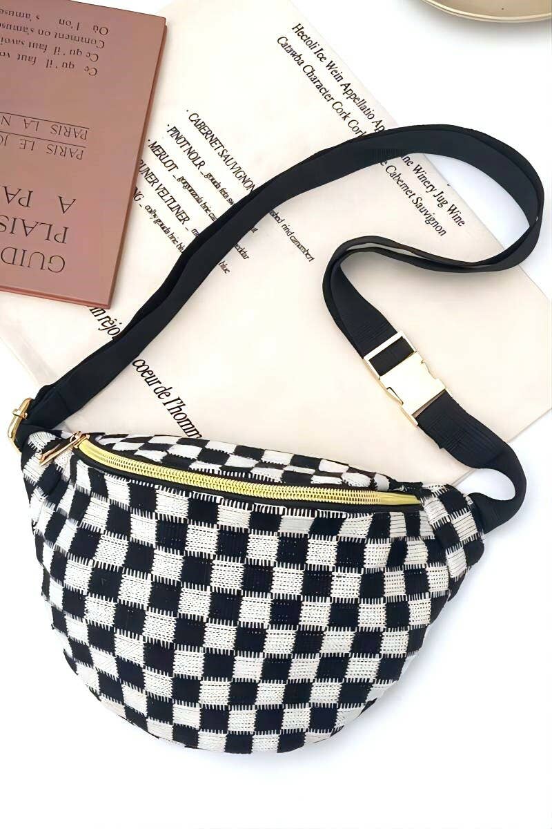 ", Crossbody Lightweight Half moon Bag