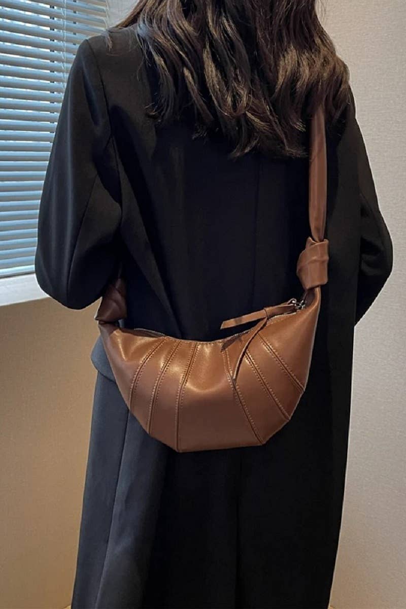 ", Crossbody Lightweight Half moon Bag