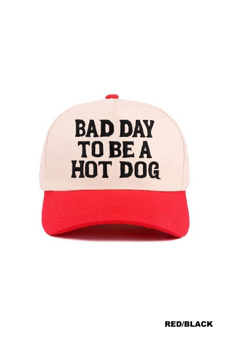 Bad Day To Be A Hot Dog Two Tone Cotton Hat