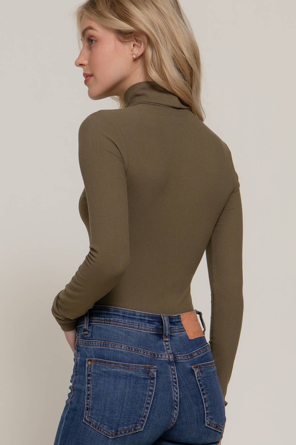 Long Sleeve Turtle Neck Bodysuit