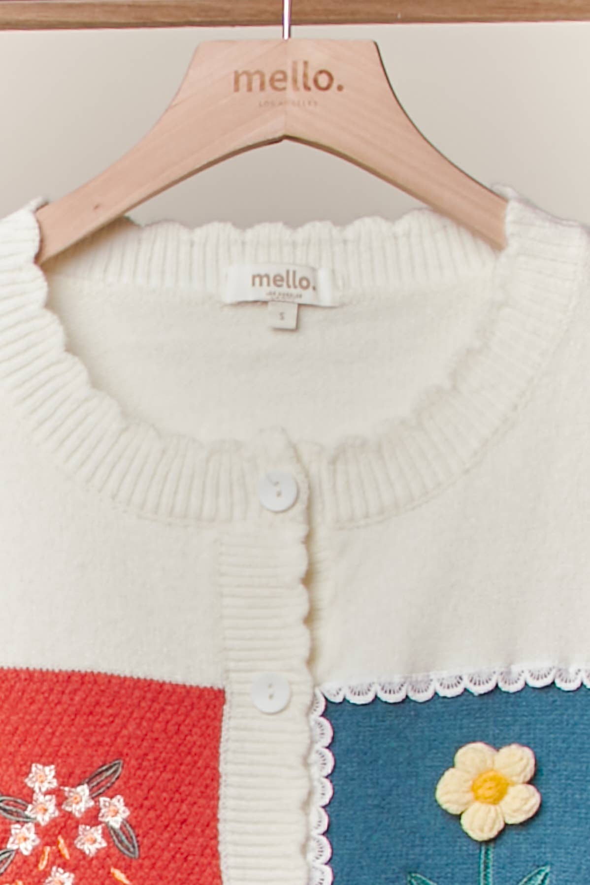 Color block Patchwork Knit Cardigan