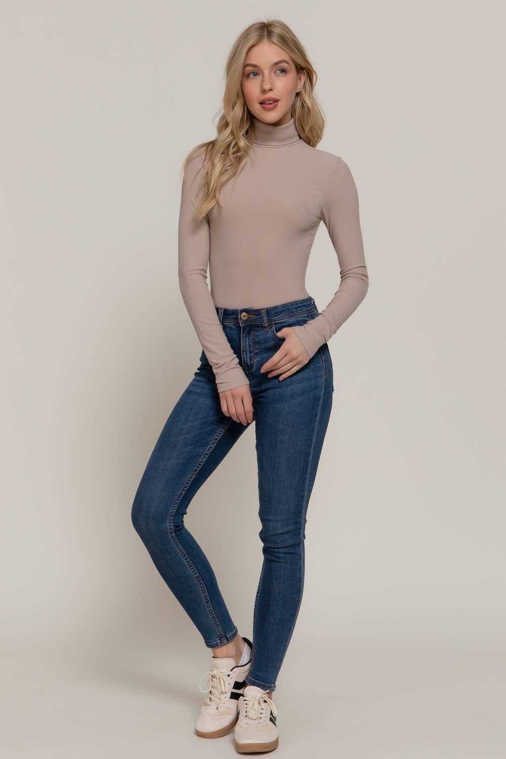 Long Sleeve Turtle Neck Bodysuit