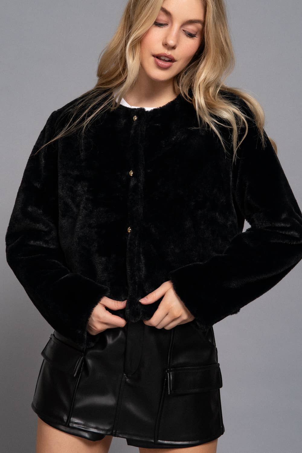 Faux Fur Blazer