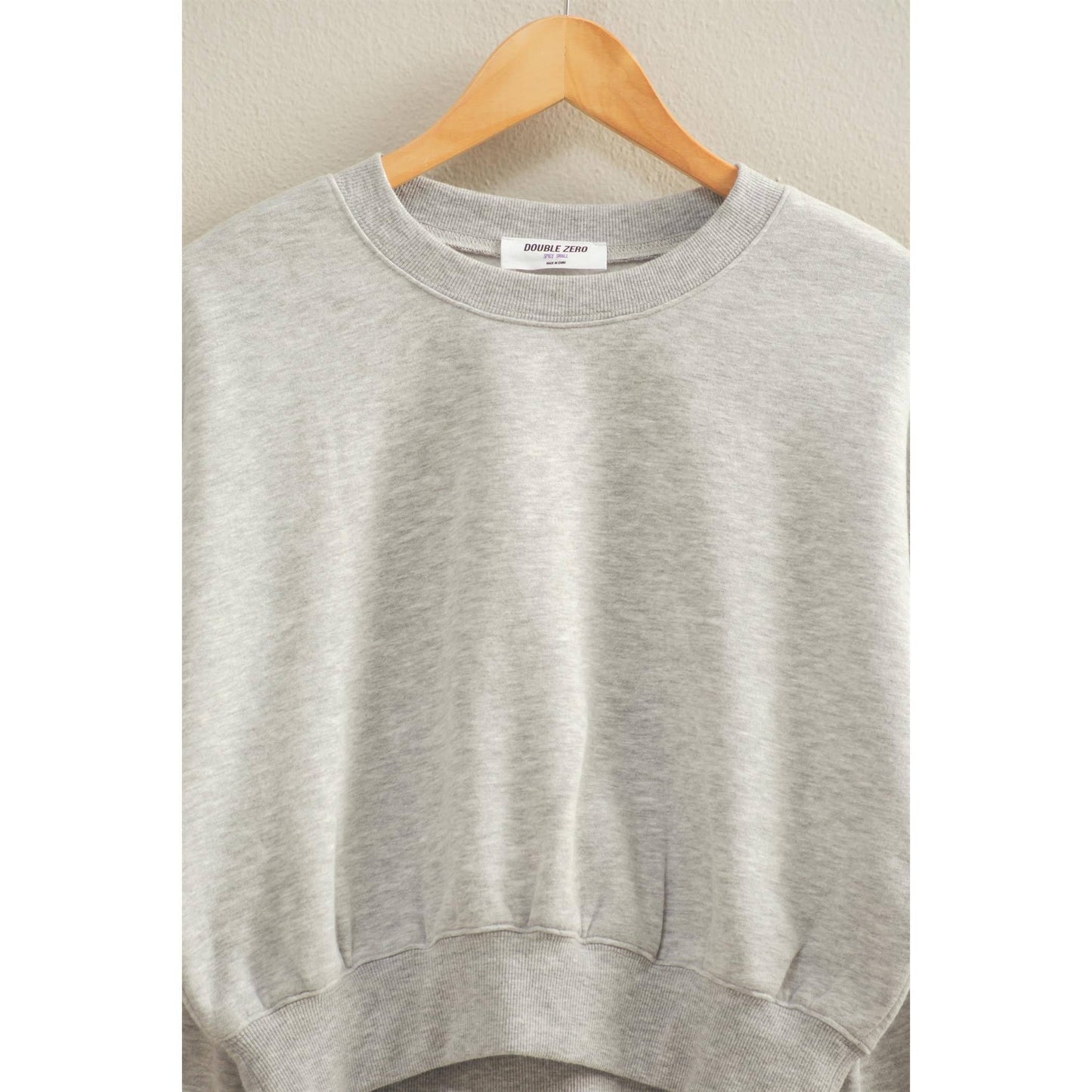 Everyday Long Sleeve Cropped Sweatshirt