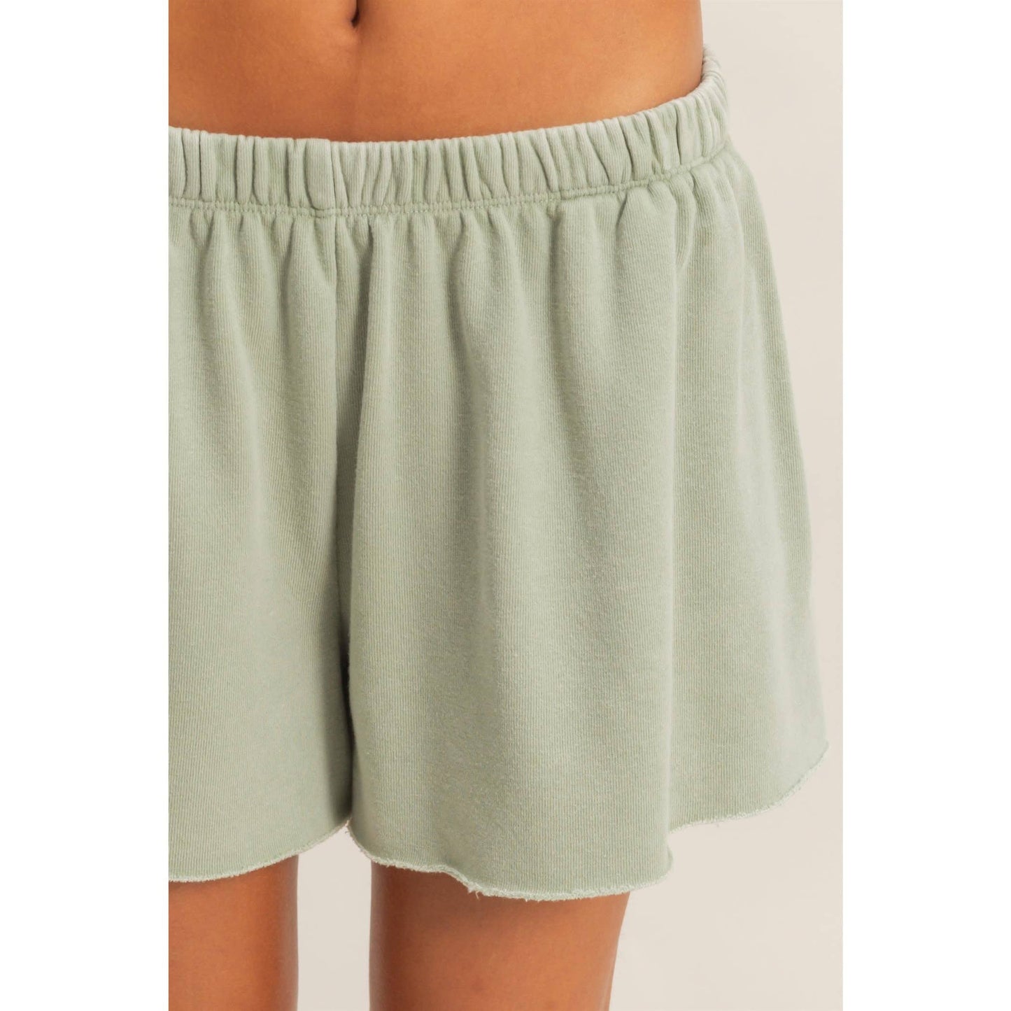Mineral Wash French Terry Shorts and T- shirt set