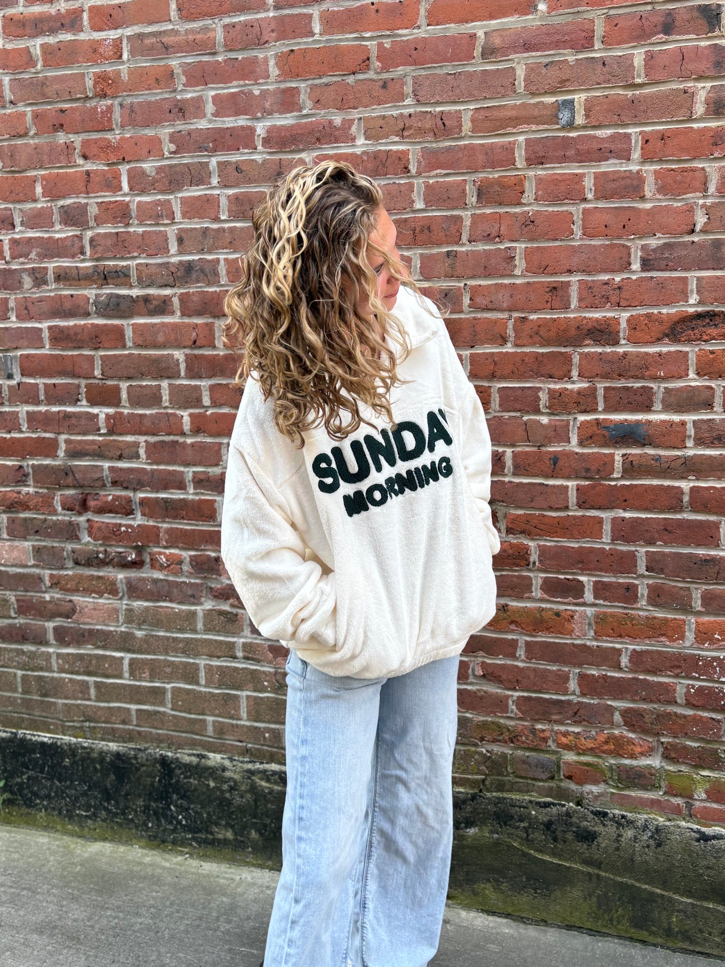 Sunday Morning Half-Zip Pullover Sweatshirt