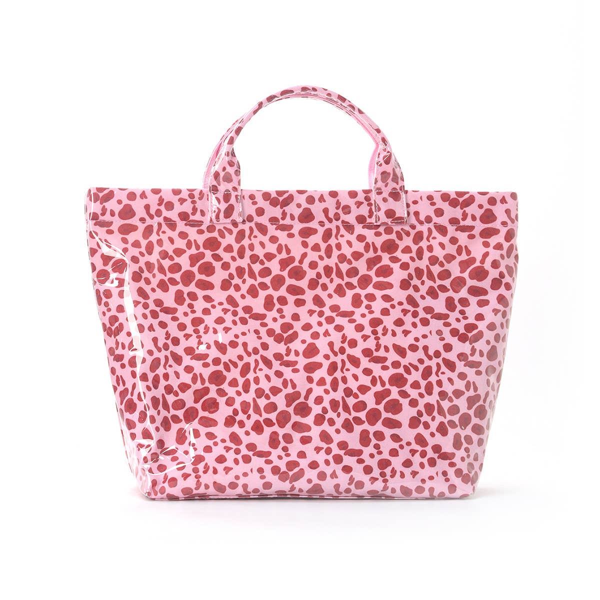 Color block Striped Tote Bag PVC Handbag