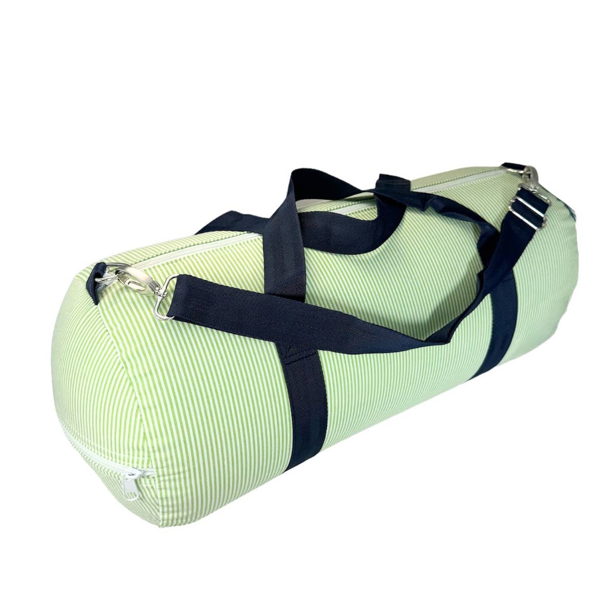 Grasshopper Seersucker Weekend Duffel | Mint