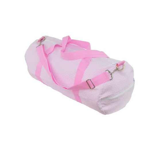 Pink Seersucker Weekend Duffel | Mint