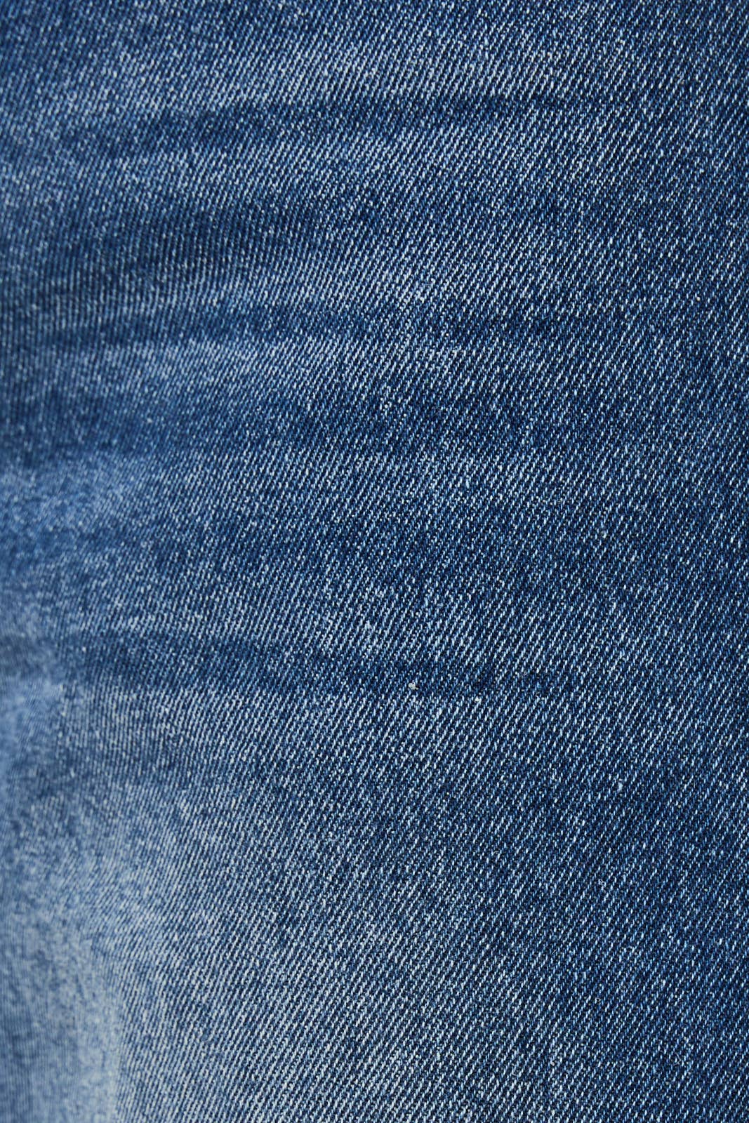 Mid-rise side seam detailed barrel jeans