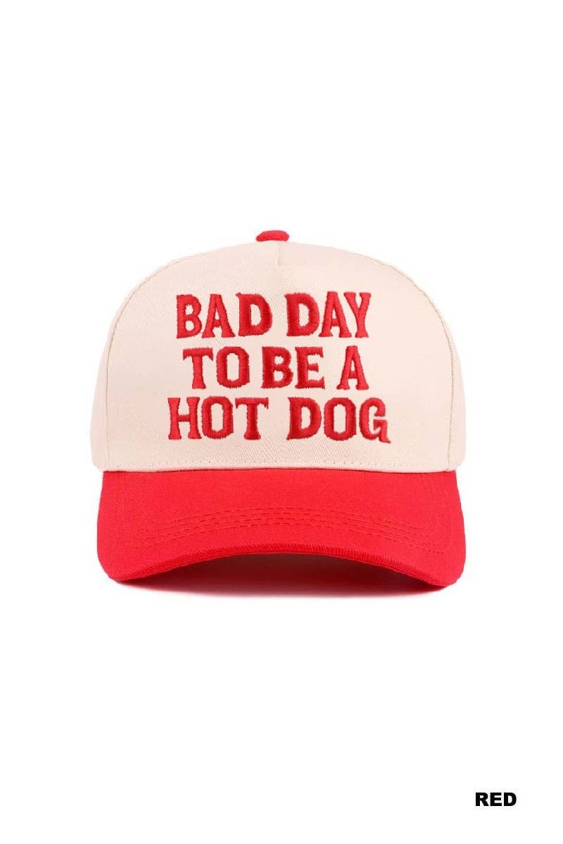 Bad Day To Be A Hot Dog Two Tone Cotton Hat