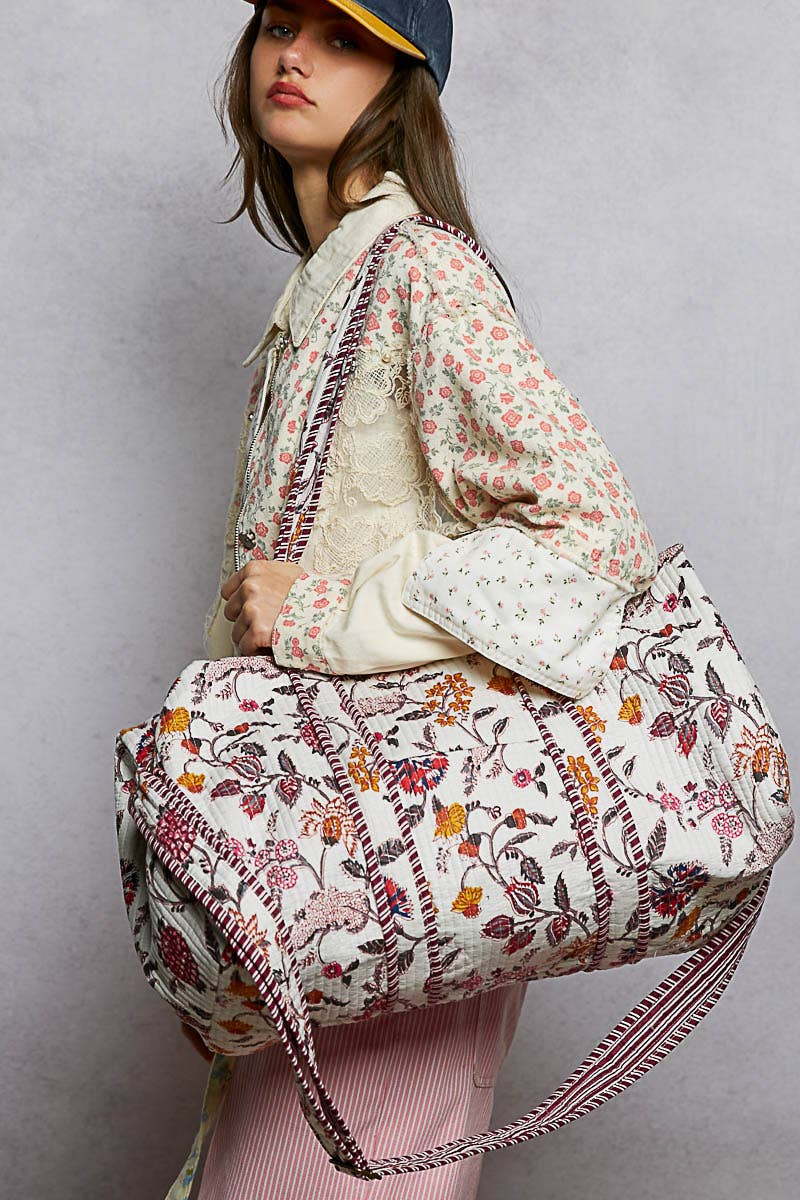 Front Pocket Quilted Adjustable Strap Bag