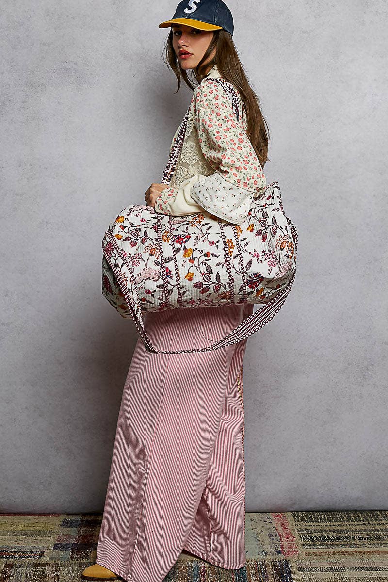 Front Pocket Quilted Adjustable Strap Bag