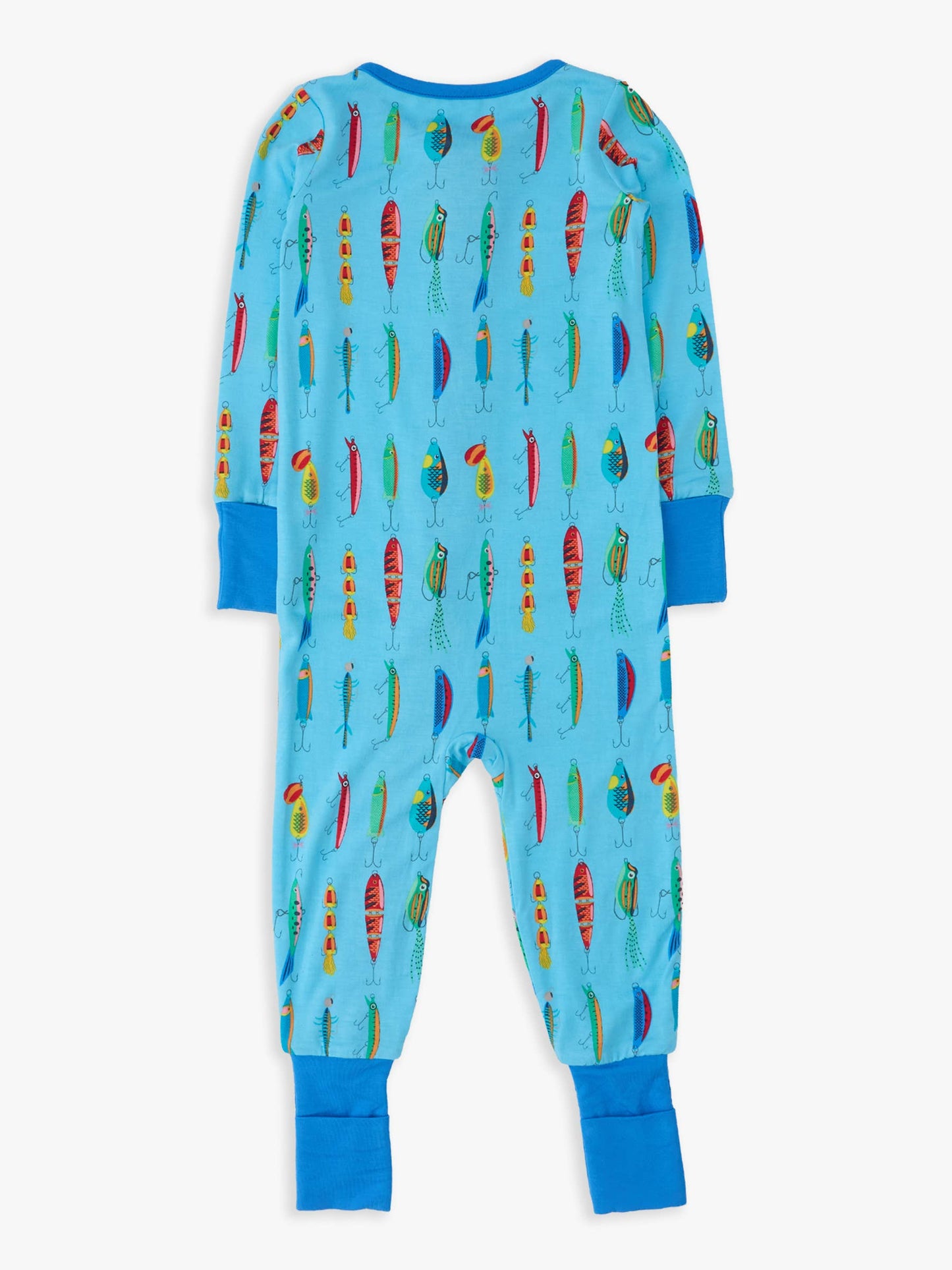 SoftSnooze™ Baby Bamboo Viscose Gone Fishin Convertible One Piece Footie Pajama