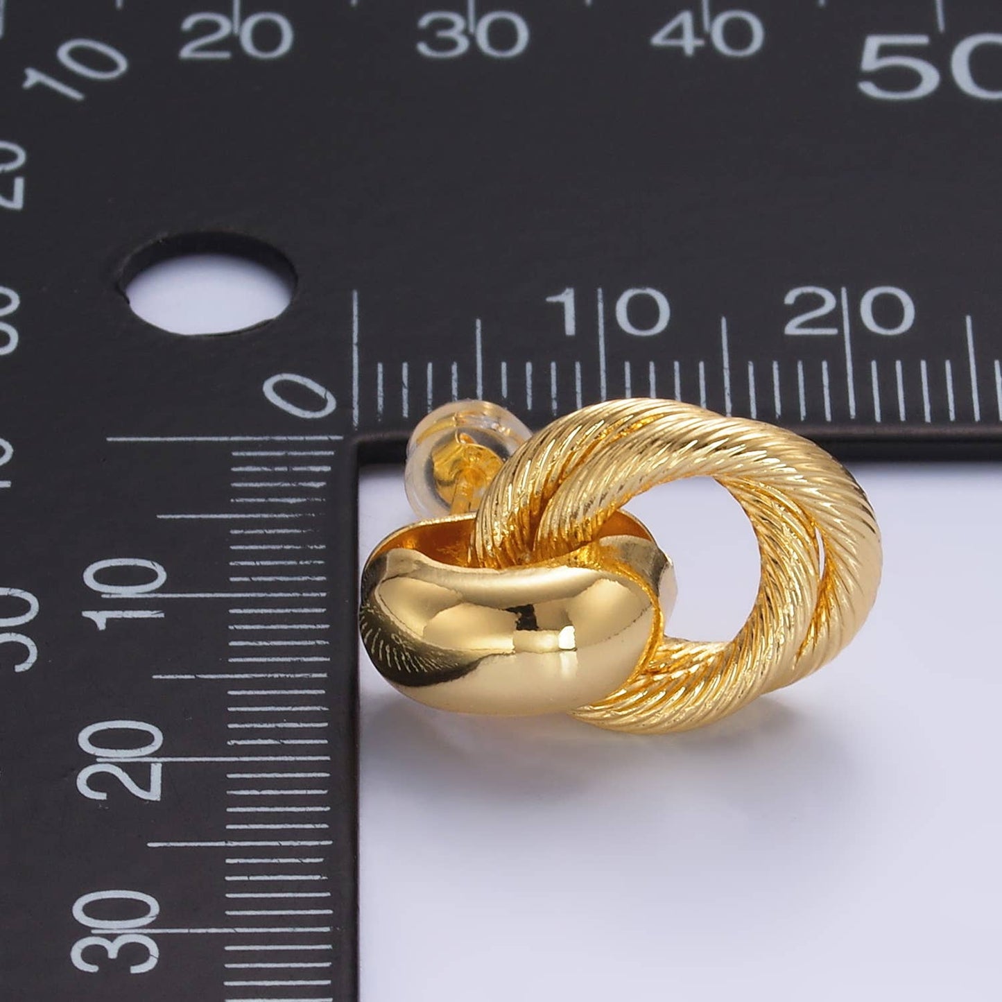 24K Gold Filled Textured Door Knocker Studs | Q490